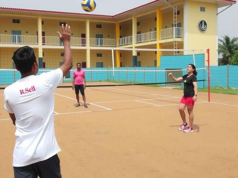 Players competing in regional championships Masala Volley Blast Off Community Tournament